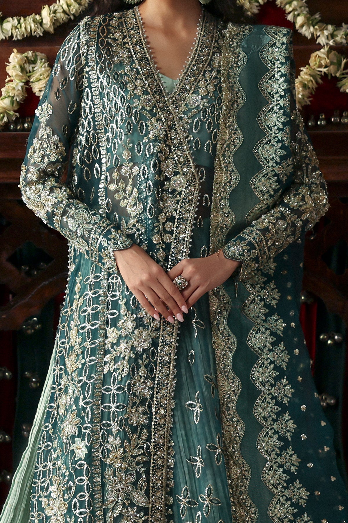 Afrozeh Shehnai Luxury Wedding Formals-Best Seller