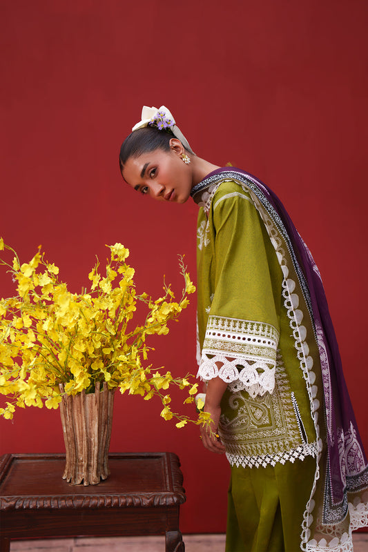 Saira Rizwan Laanem Luxury Lawn-Green