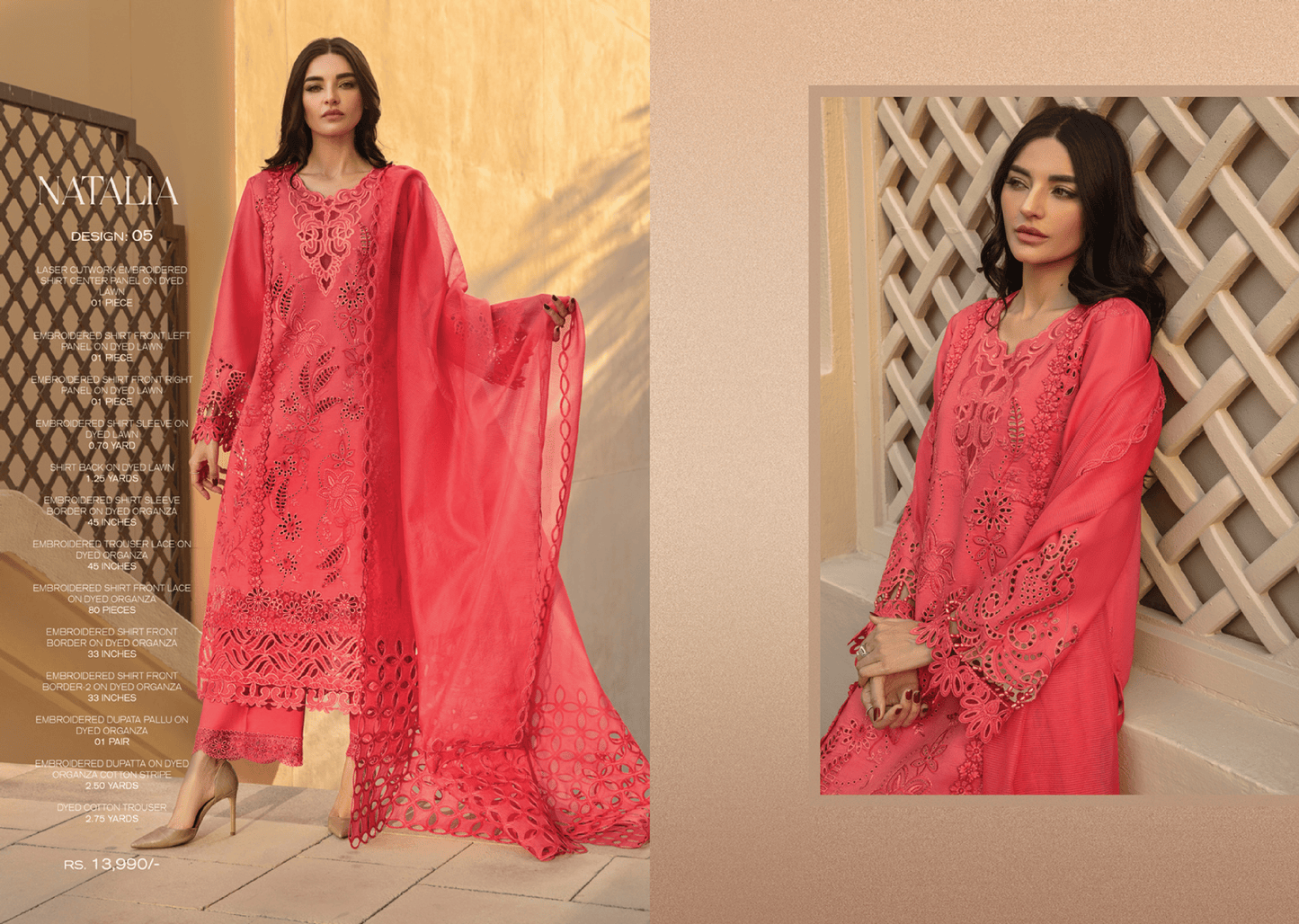 Rang Rasiya - Premium -Lawn Collection -Natalia