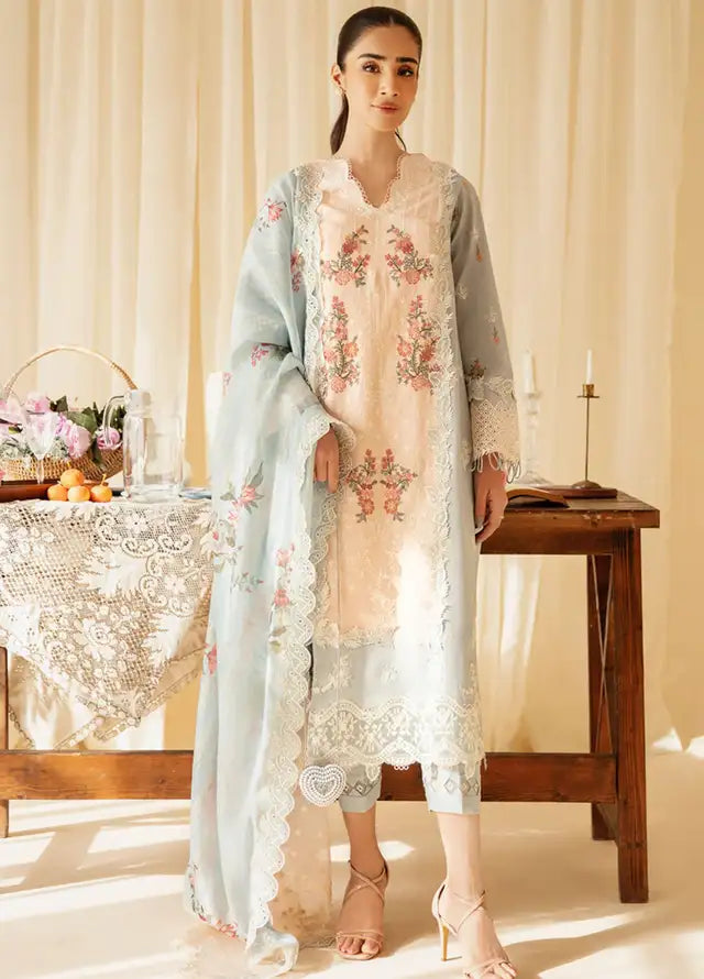Qlinekari By Qalamkar Chikankari Lawn