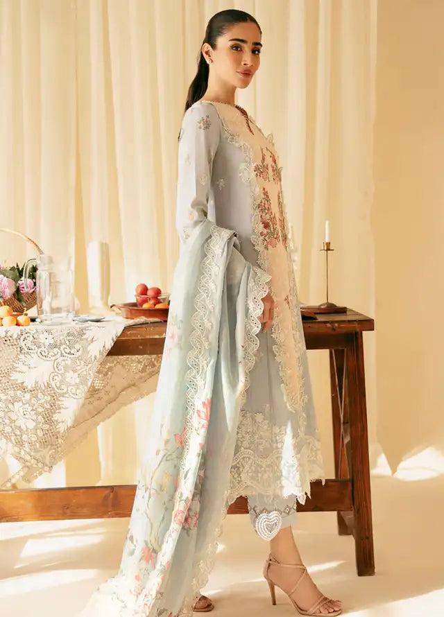 Qlinekari By Qalamkar Chikankari Lawn