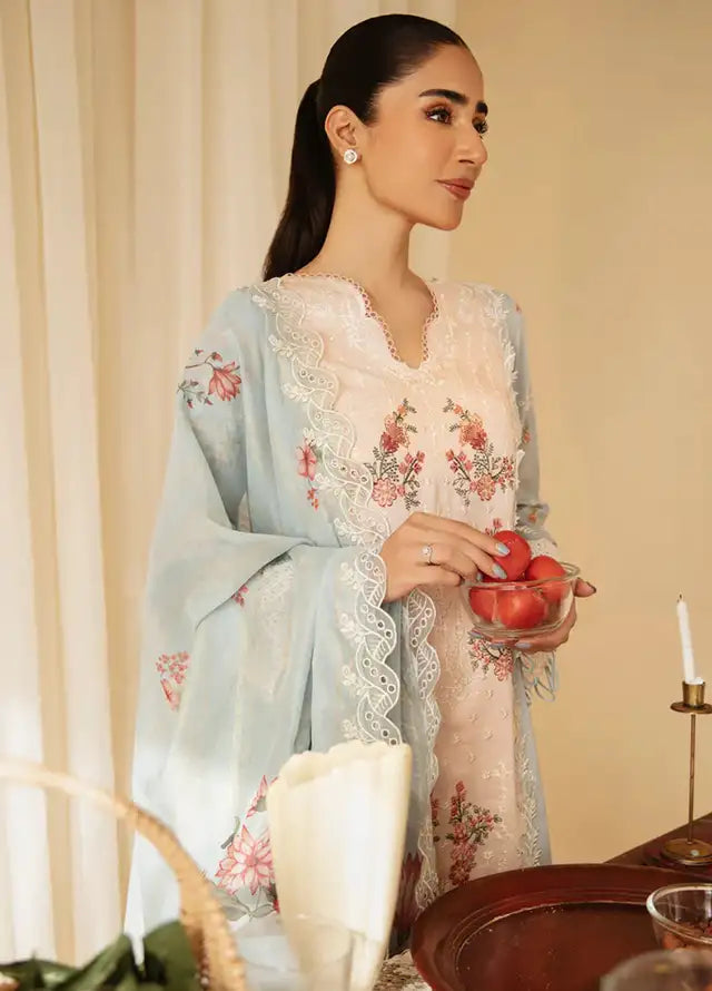 Qlinekari By Qalamkar Chikankari Lawn