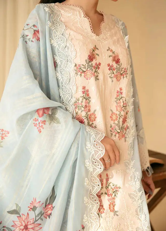 Qlinekari By Qalamkar Chikankari Lawn