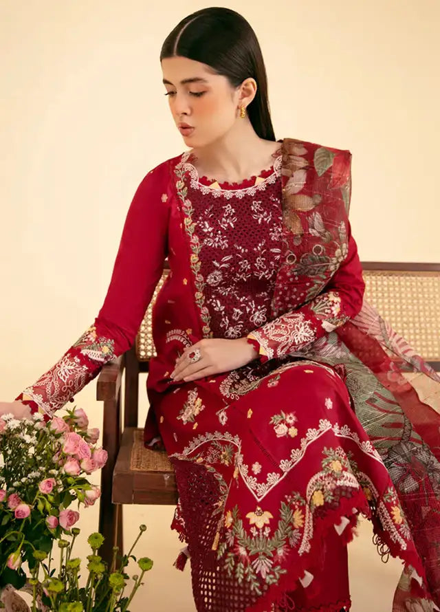 Qlinekari By Qalamkar Chikankari Lawn