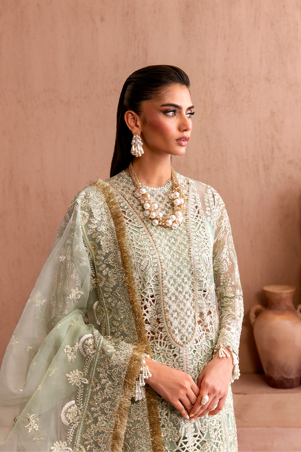 Emaan Adeel Clay &amp; Couture Luxury Wedding Formals – ZARVE