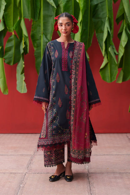 Saira Rizwan Laanem Luxury Lawn –Black