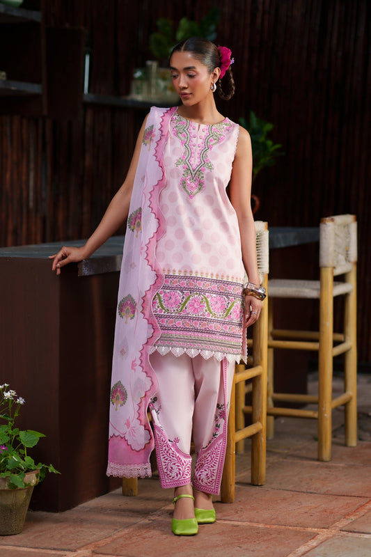 Saira Rizwan Laanem Luxury Lawn –Pink