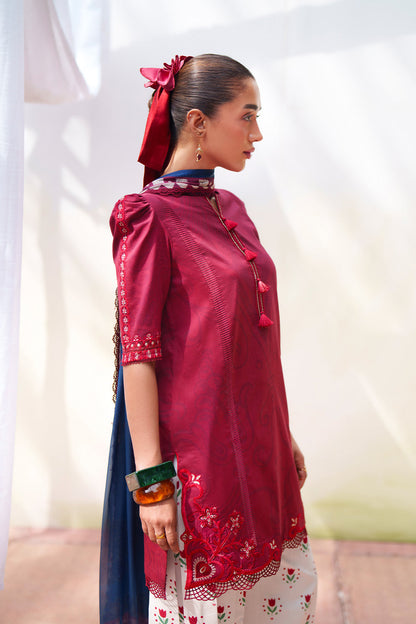 Saira Rizwan Laanem Luxury Lawn –Red