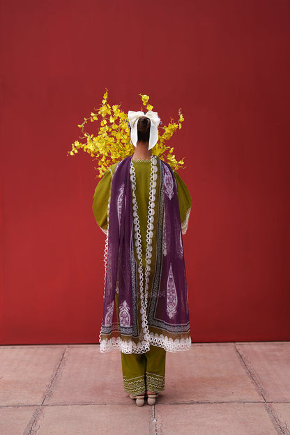 Saira Rizwan Laanem Luxury Lawn-Green