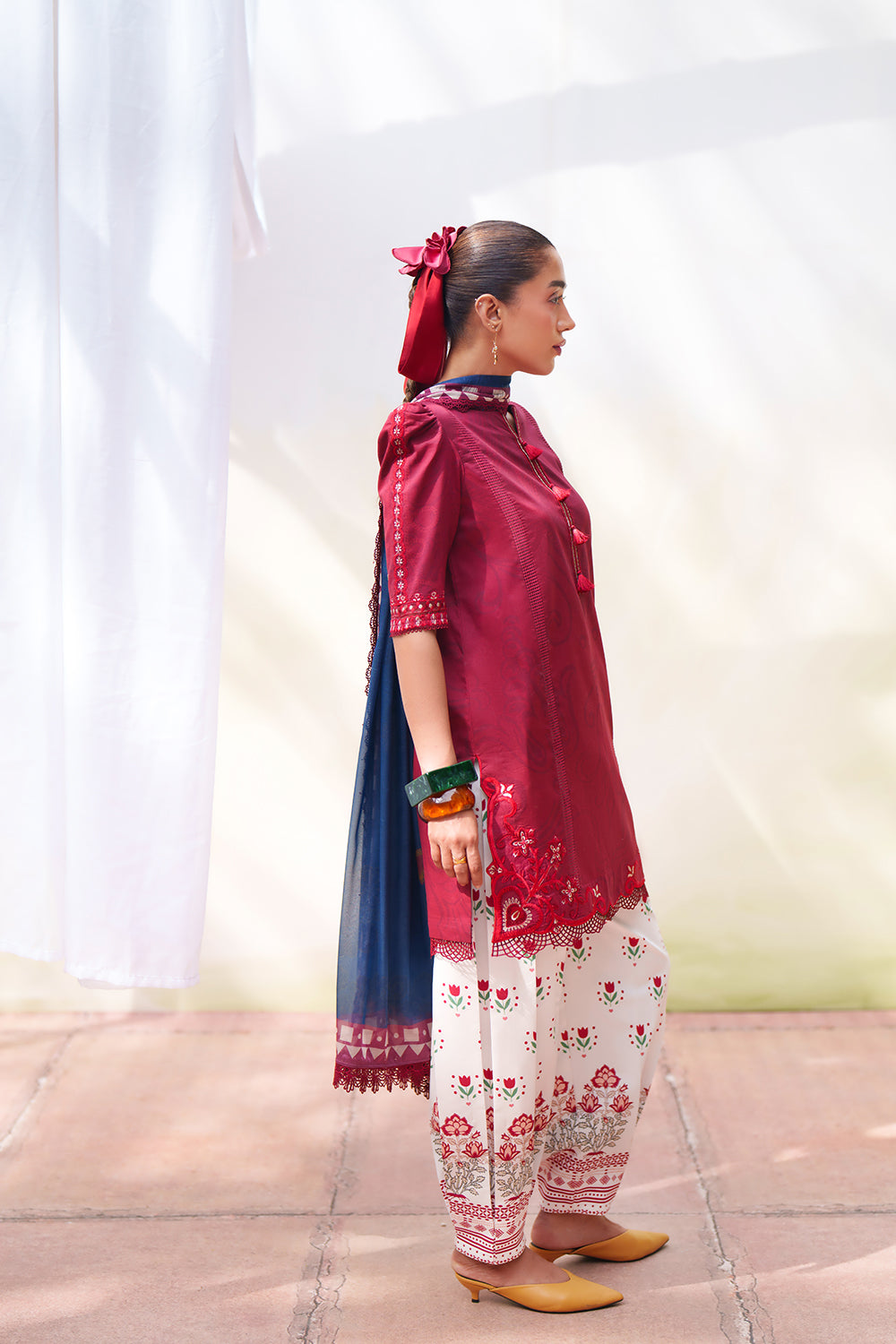 Saira Rizwan Laanem Luxury Lawn –Red