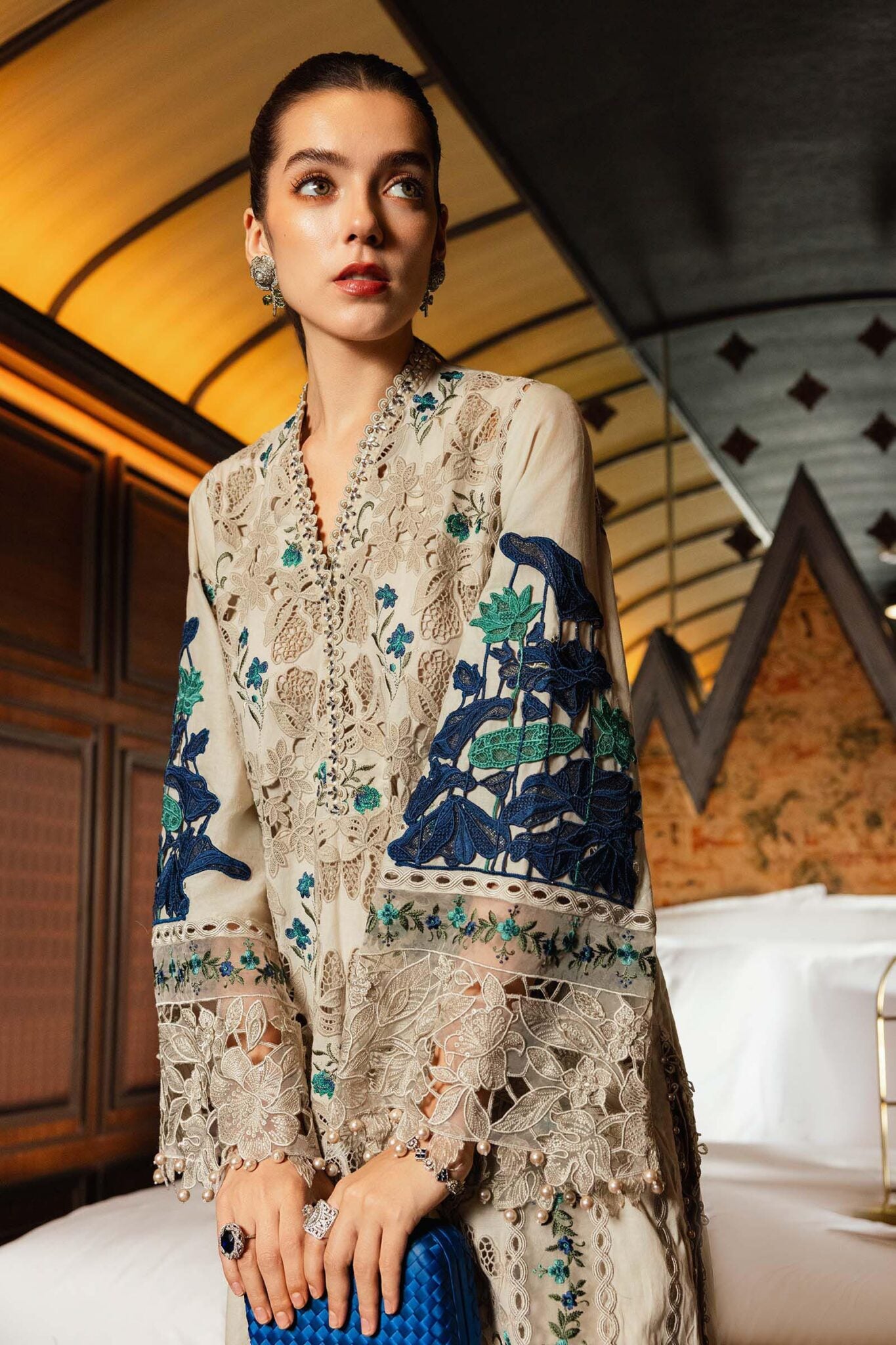 MARIA.B Eid Festive Luxury Lawn -Beige