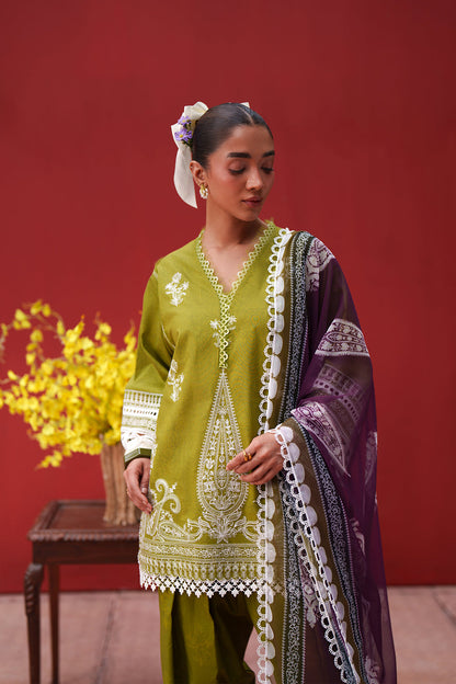 Saira Rizwan Laanem Luxury Lawn-Green