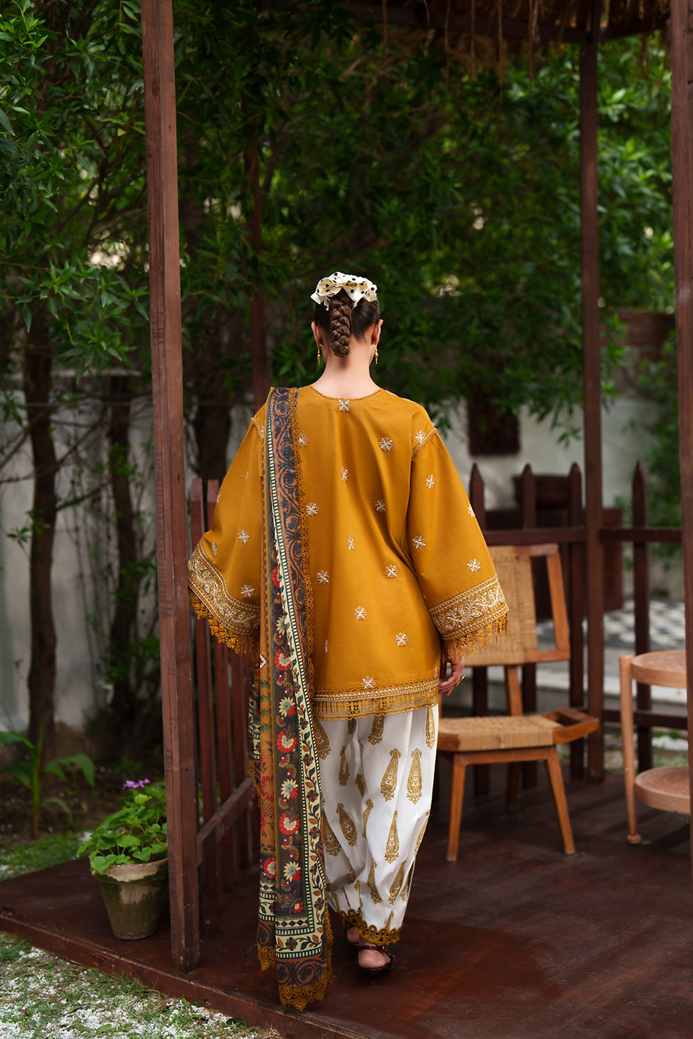 Saira Rizwan Laanem Luxury Lawn-Yellow