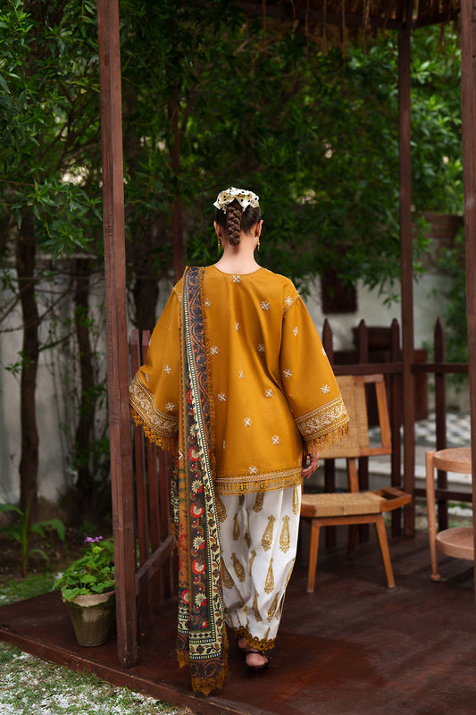 Saira Rizwan Laanem Luxury Lawn-Yellow