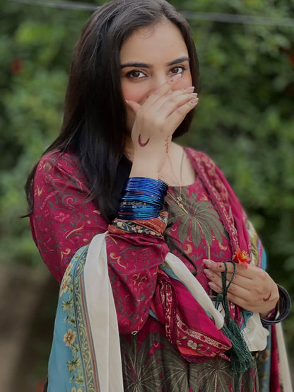 Zara Shahjahan Anarkali Festive Luxury Lawn –Best Seller