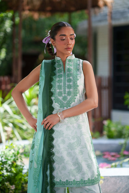Saira Rizwan Laanem Luxury Lawn-Green
