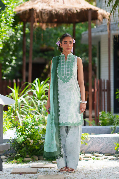 Saira Rizwan Laanem Luxury Lawn-Green