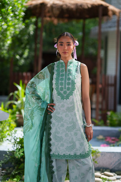 Saira Rizwan Laanem Luxury Lawn-Green