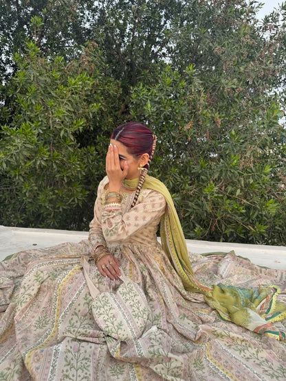 Zara Shahjahan Anarkali Festive Luxury Lawn – Best Seller