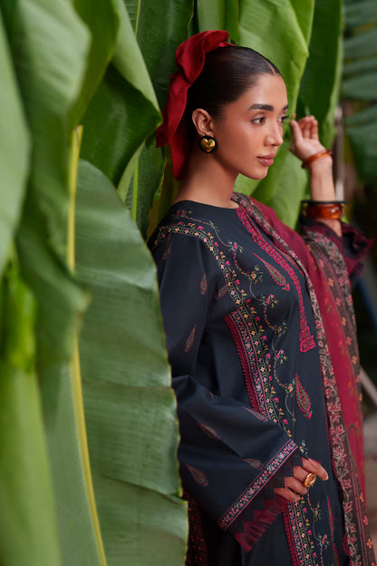 Saira Rizwan Laanem Luxury Lawn –Black