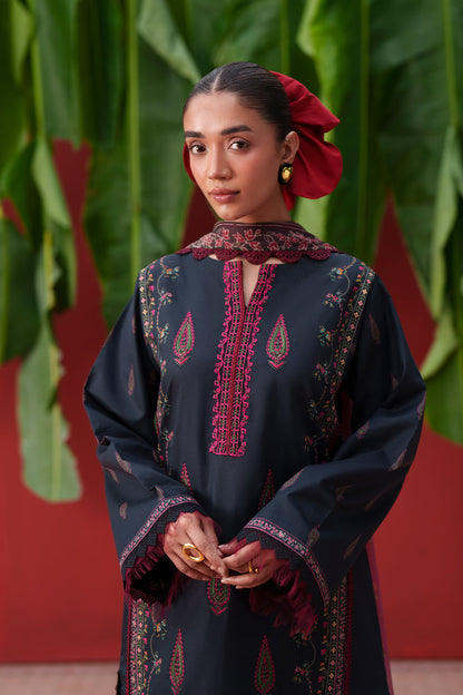 Saira Rizwan Laanem Luxury Lawn –Black