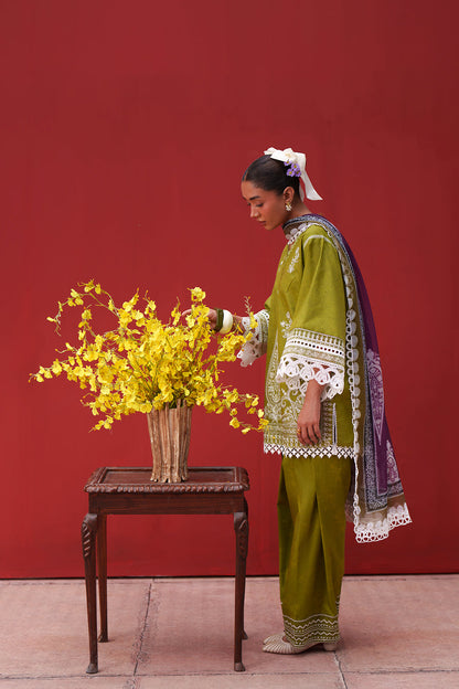 Saira Rizwan Laanem Luxury Lawn-Green