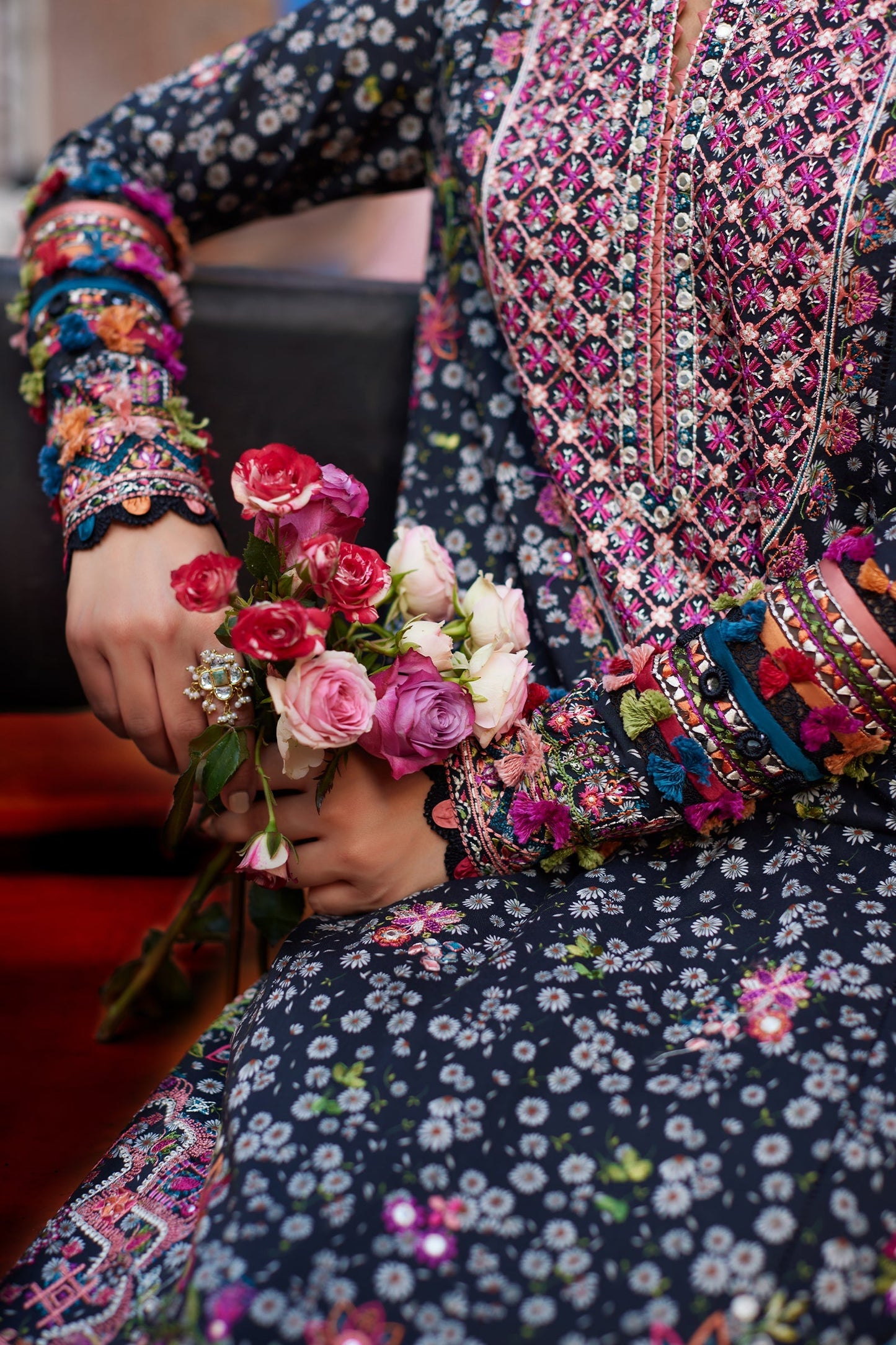 Zaha Embroidered Lawn Suit