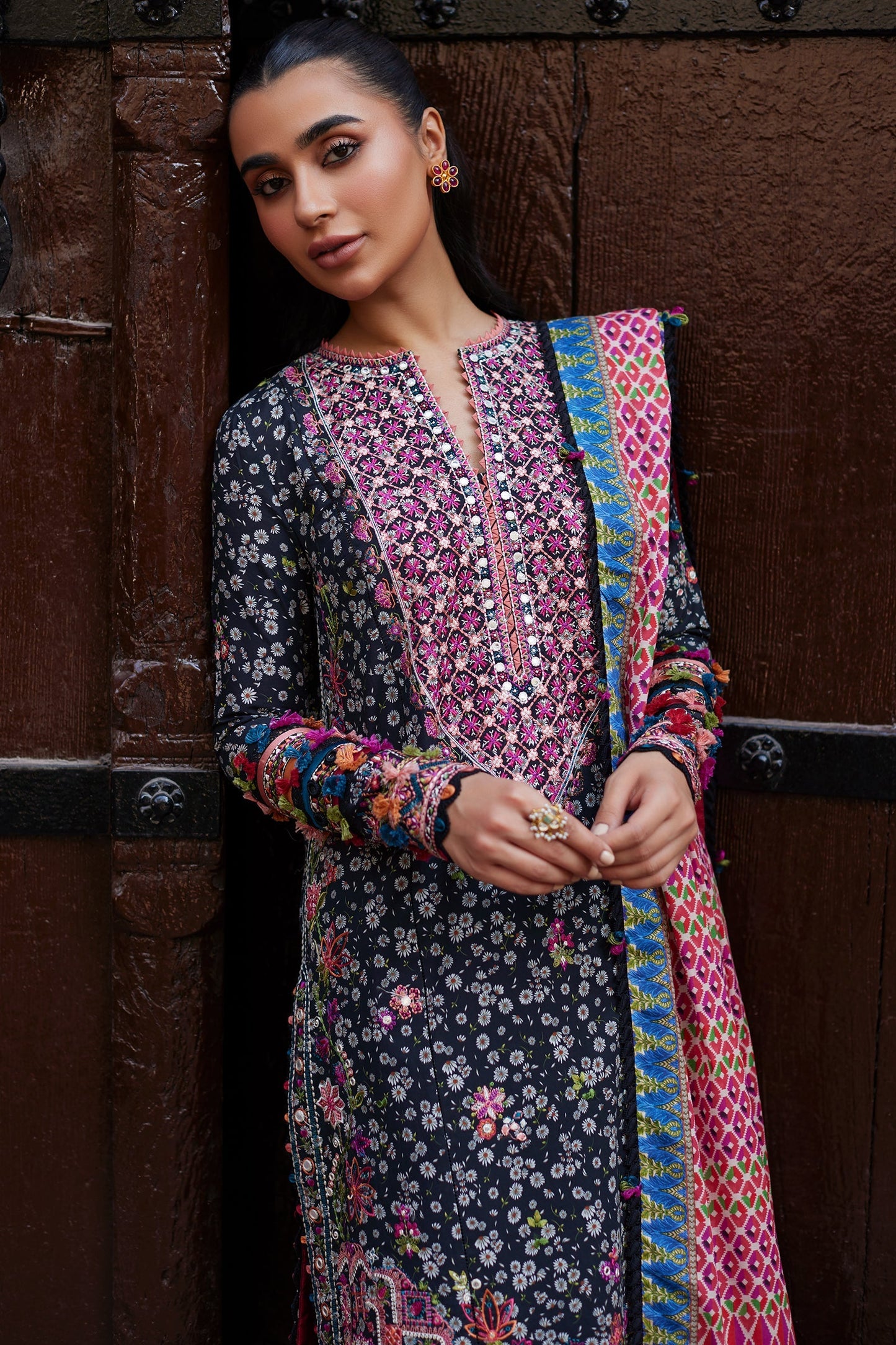 Zaha Embroidered Lawn Suit