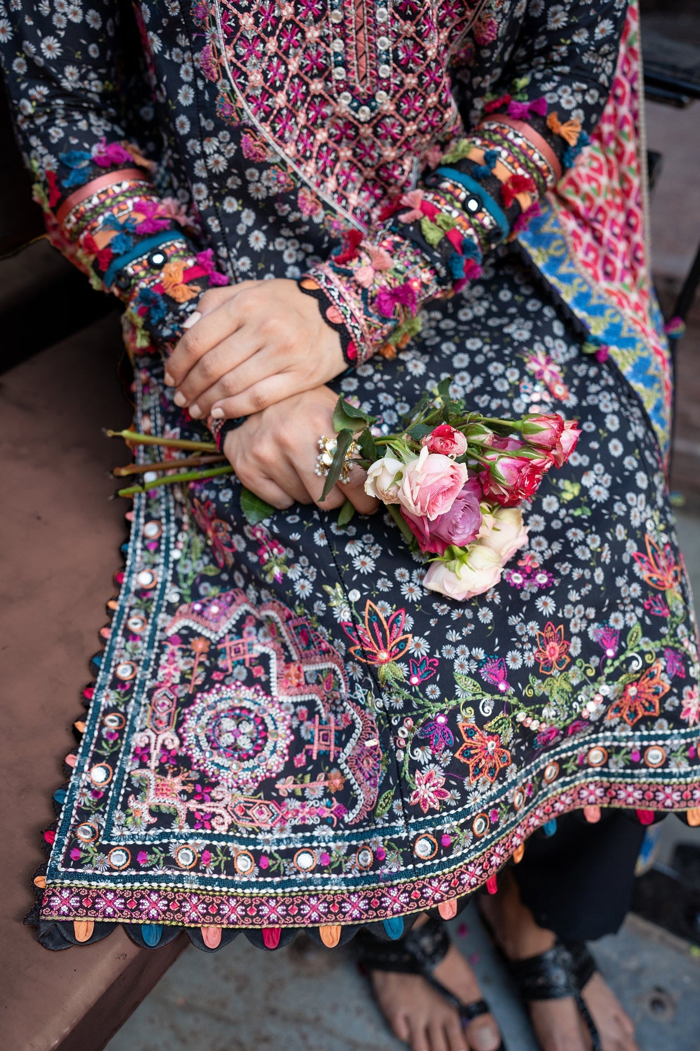 Zaha Embroidered Lawn Suit