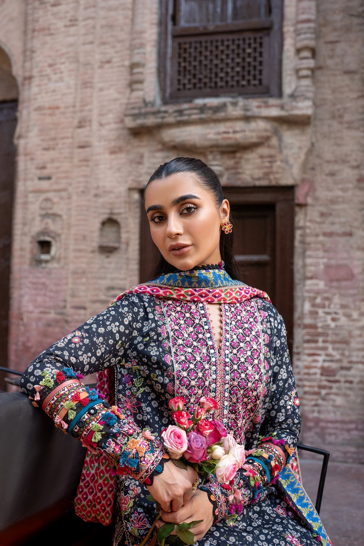 Zaha Embroidered Lawn Suit