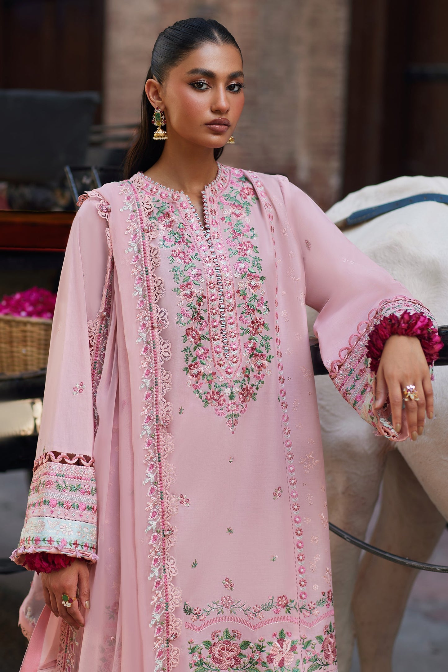 Zaha Embroidered Lawn Suit