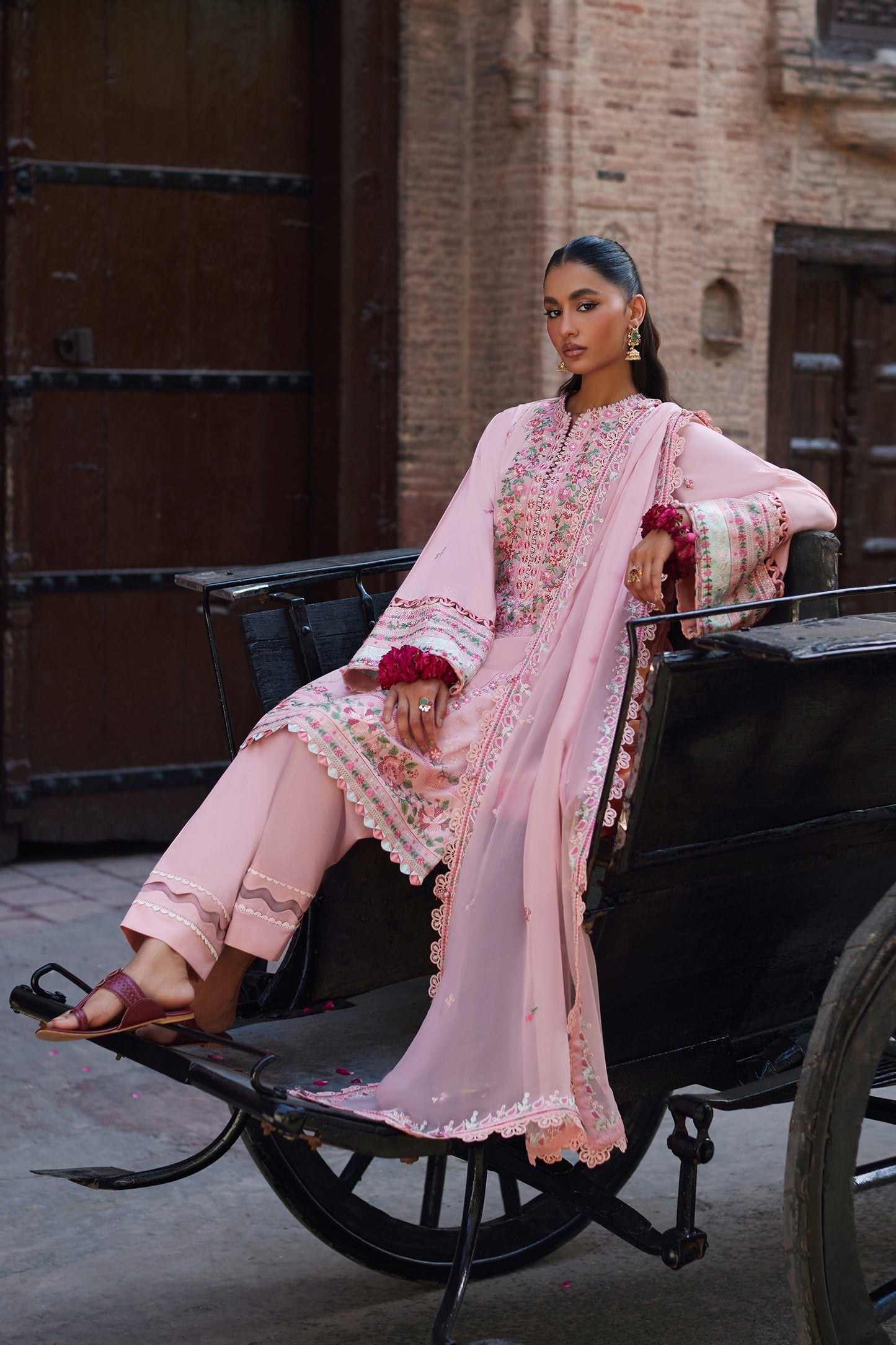 Zaha Embroidered Lawn Suit