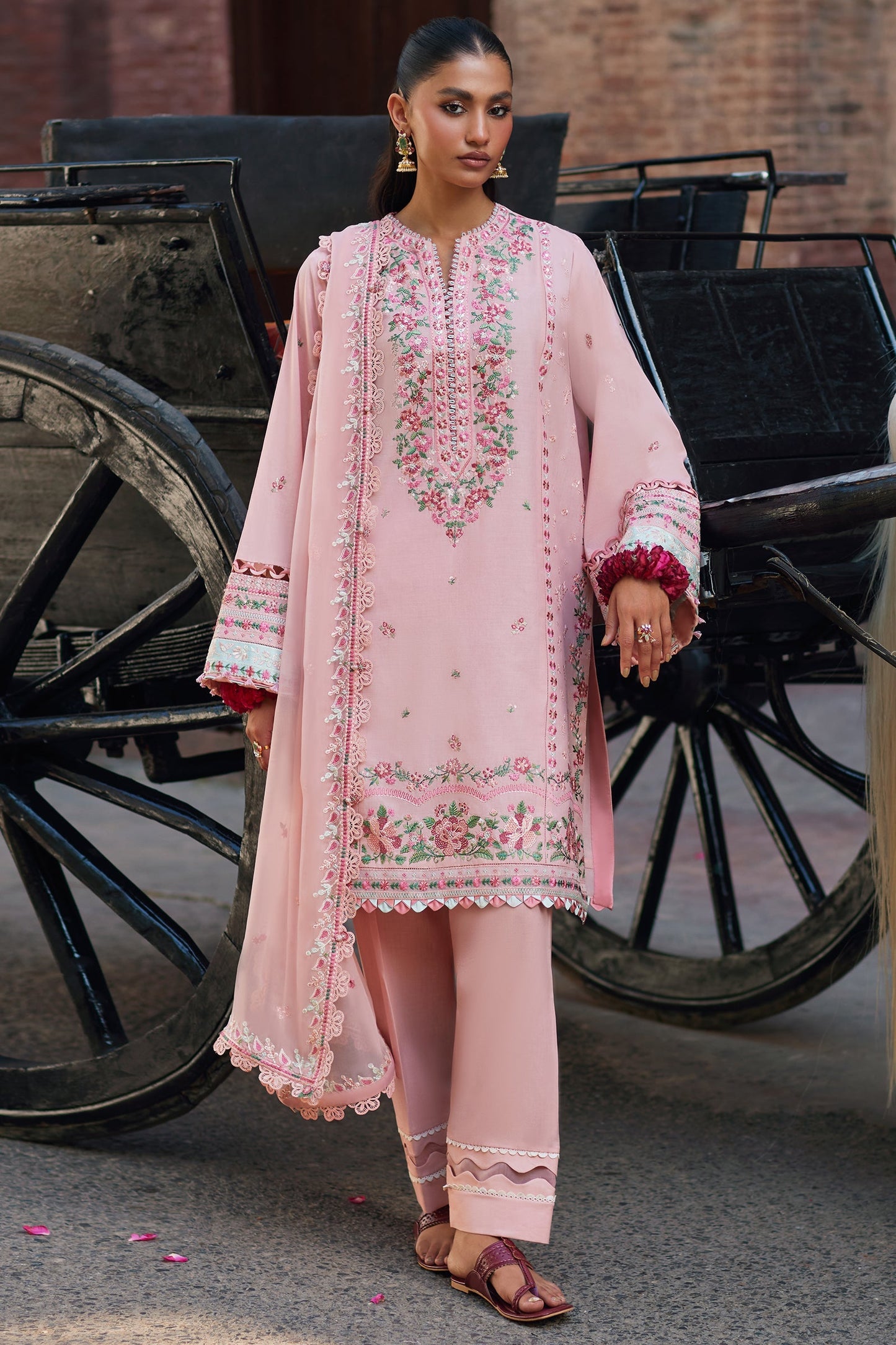 Zaha Embroidered Lawn Suit