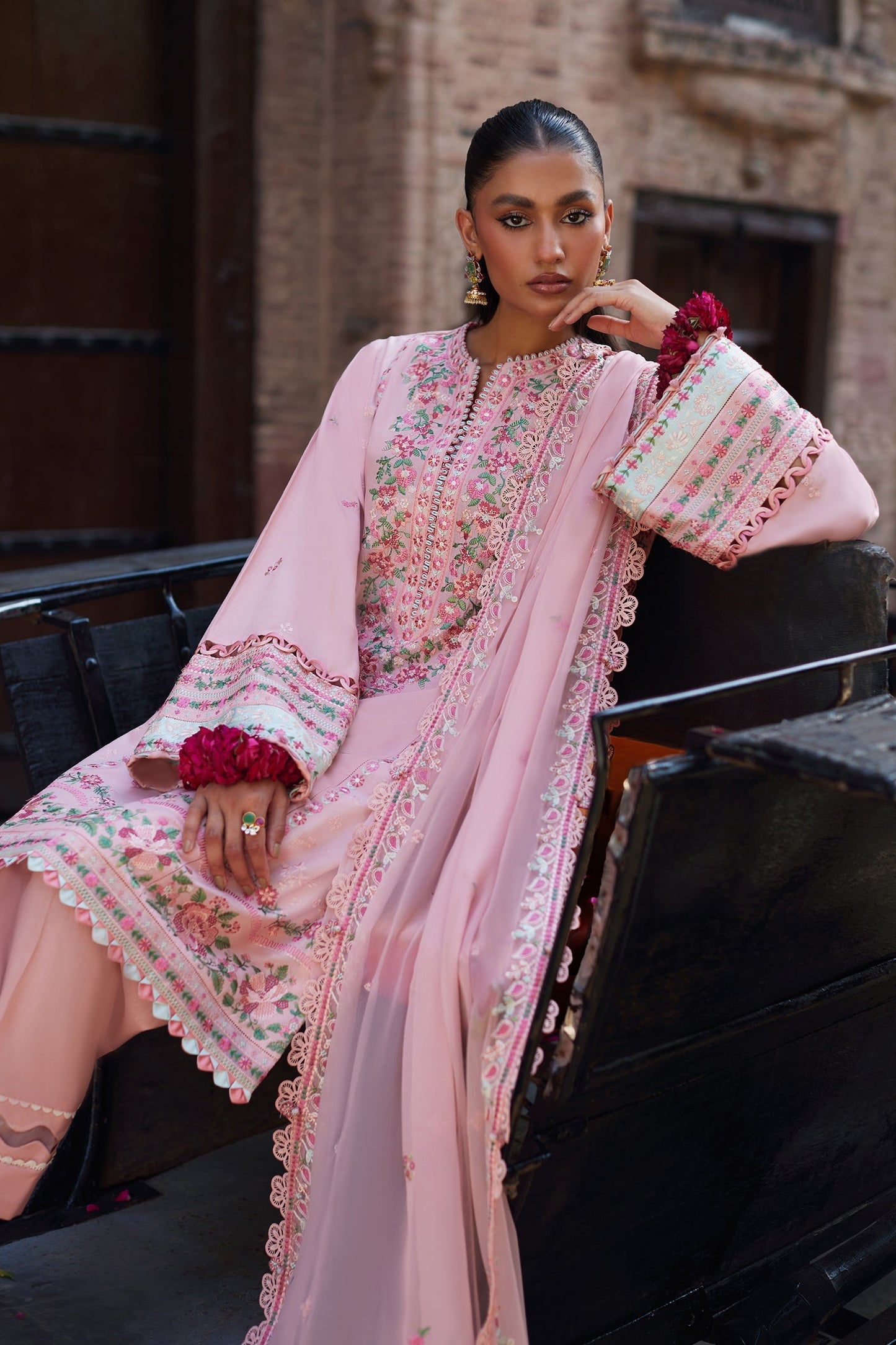 Zaha Embroidered Lawn Suit