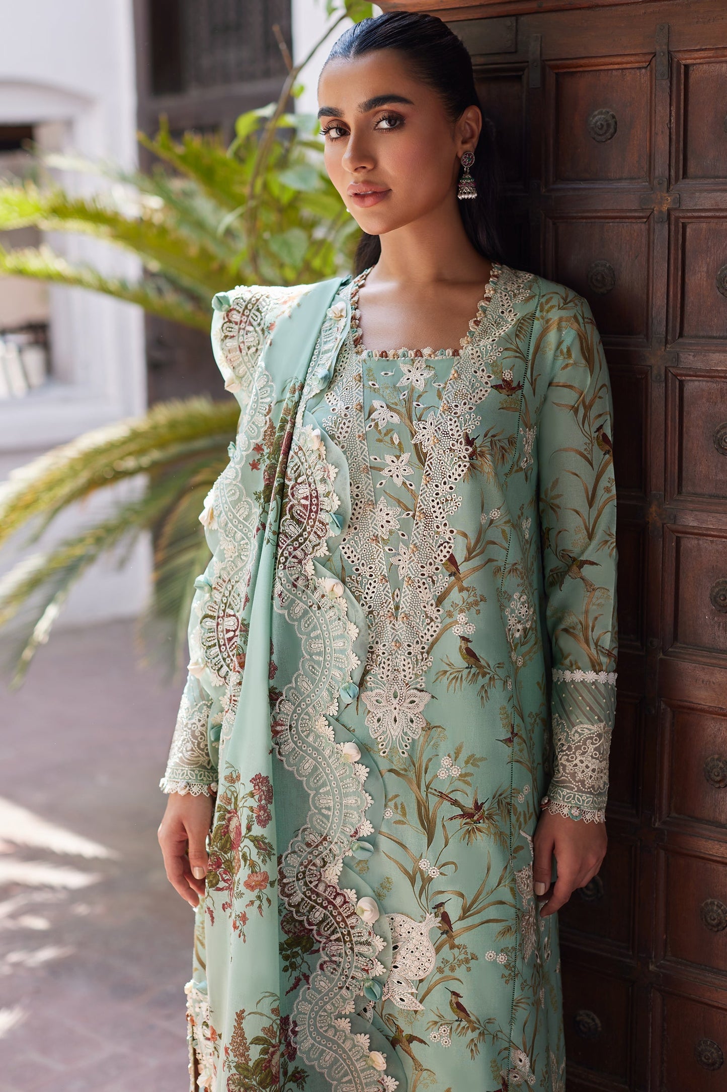 Zaha Embroidered Lawn Suit