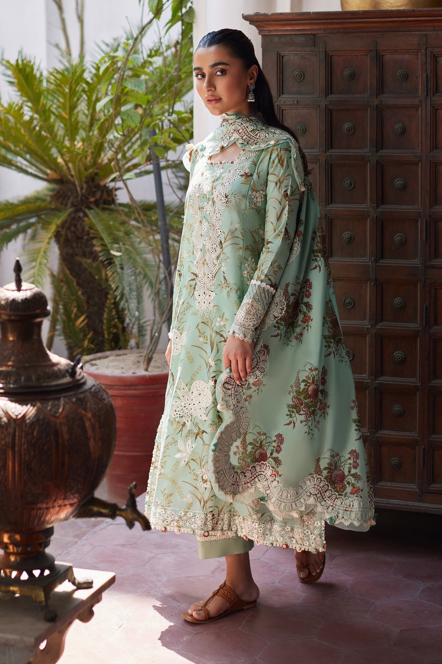 Zaha Embroidered Lawn Suit