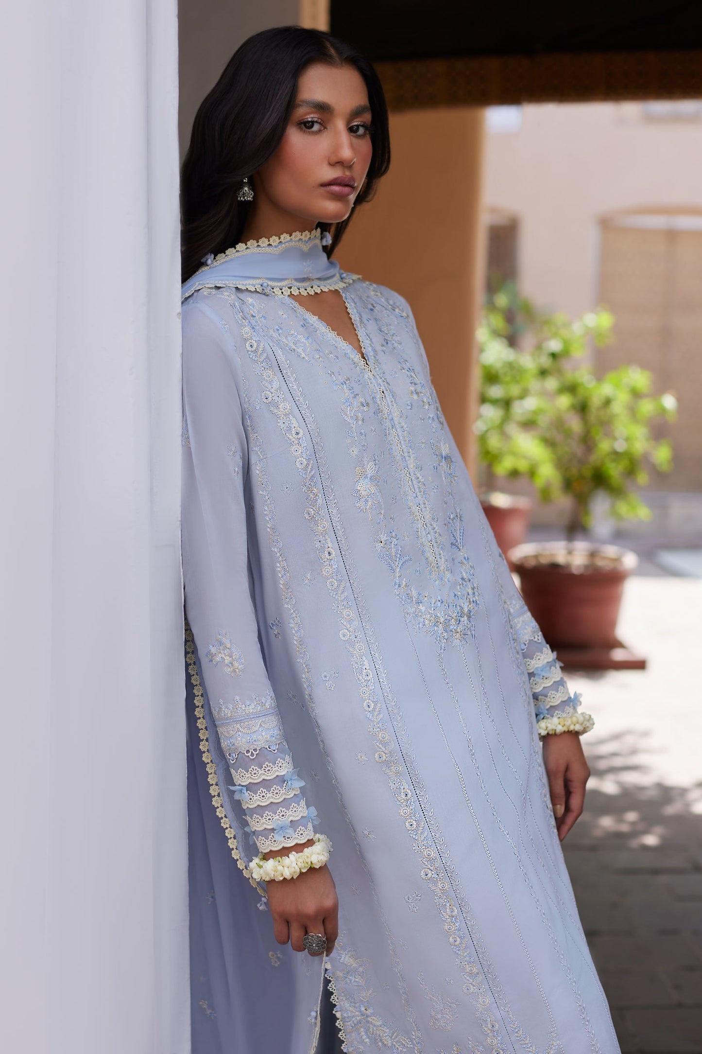 Zaha Embroidered Lawn Suit