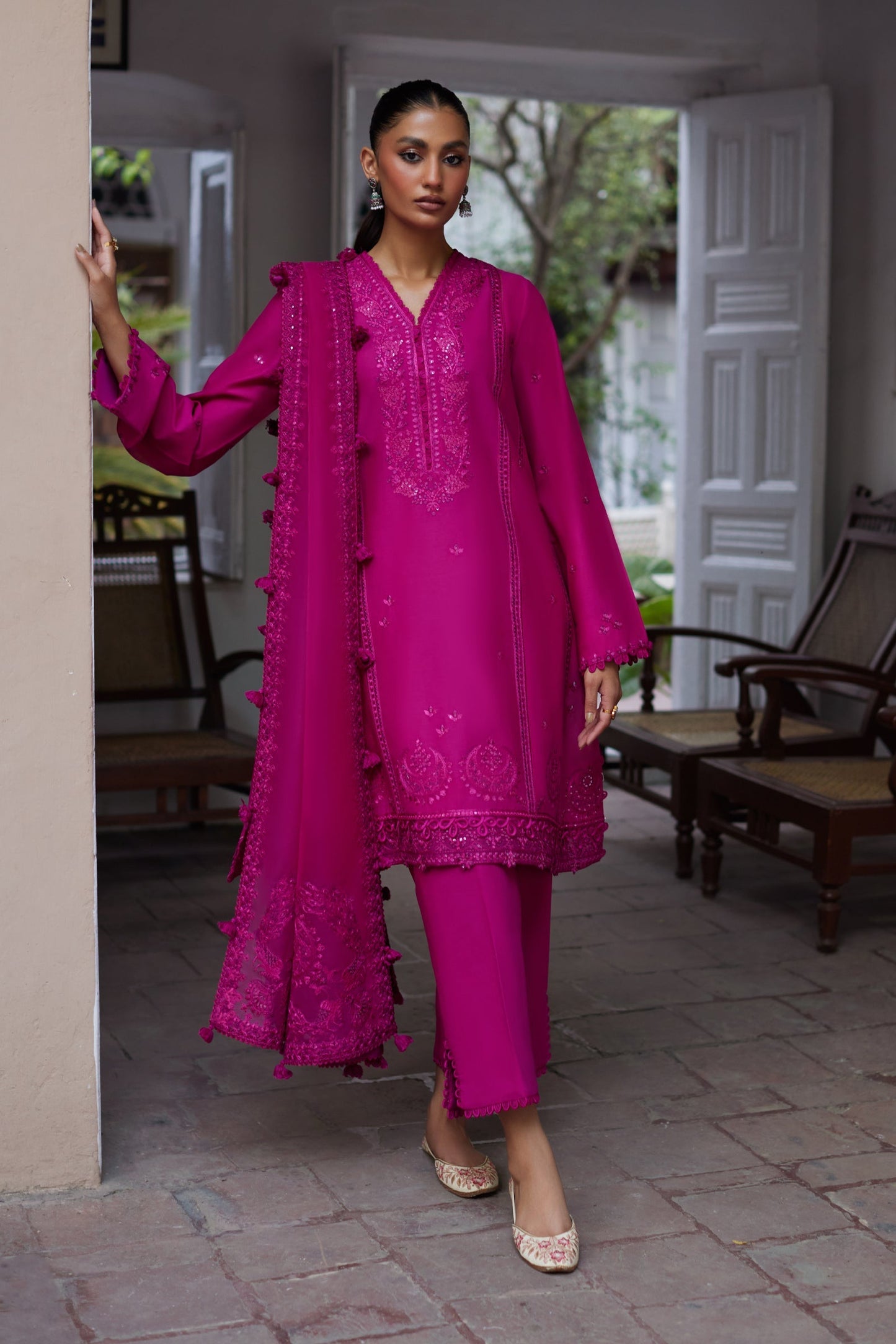 Zaha Embroidered Lawn Suit