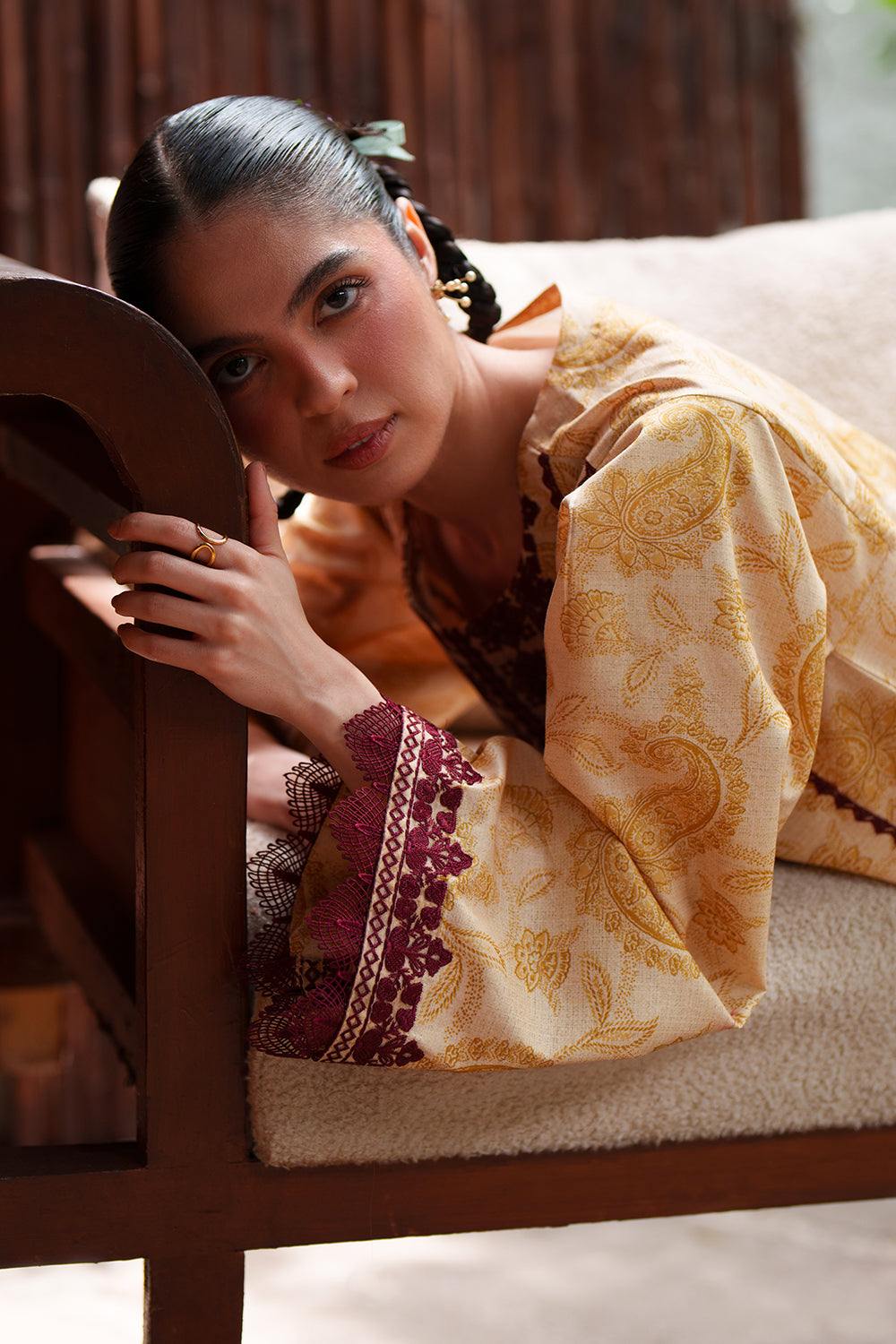 Saira Rizwan Laanem Luxury Lawn –Beige
