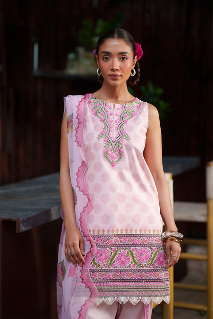 Saira Rizwan Laanem Luxury Lawn –Pink
