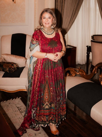 Zara Shahjahan Anarkali Festive Luxury Lawn –Best Seller