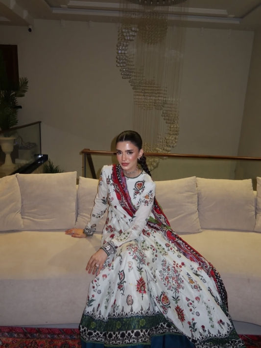 Zara Shahjahan Anarkali Festive Luxury Lawn –Best Seller
