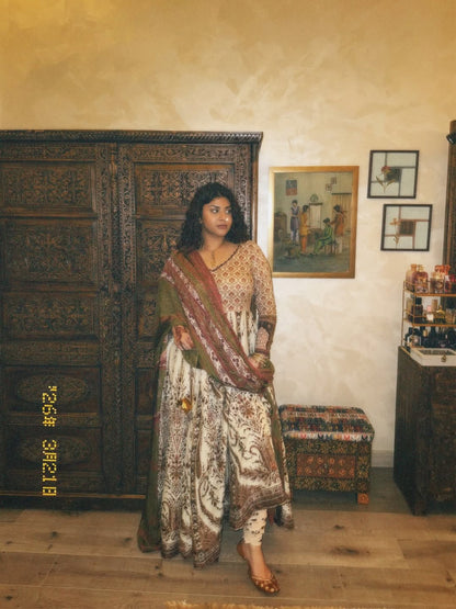 Zara Shahjahan Anarkali Festive Luxury Lawn- Best Seller