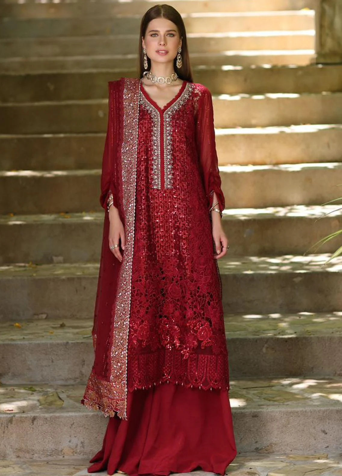 Noor By Saadia Asad Embroidered Chiffon