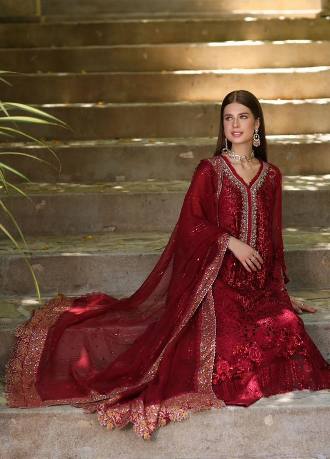 Noor By Saadia Asad Embroidered Chiffon