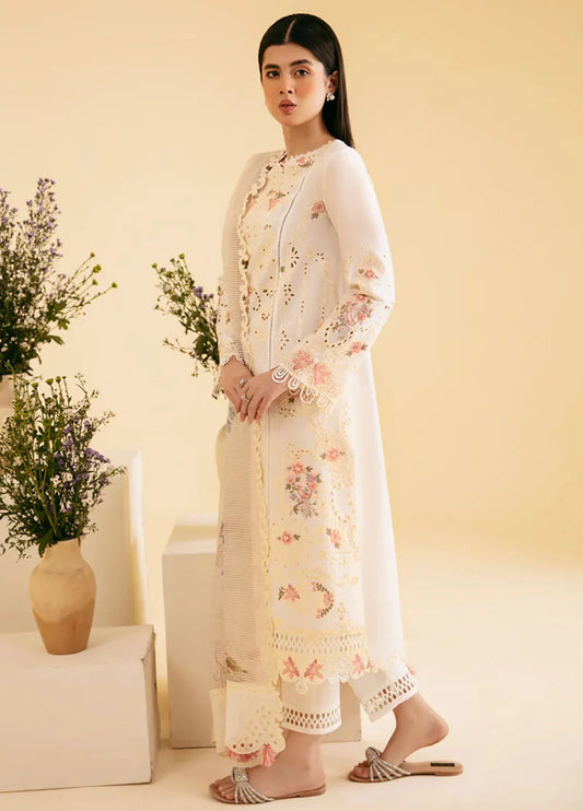 Qalamkar Unstitched Qlinekari Chikankari Lawn
