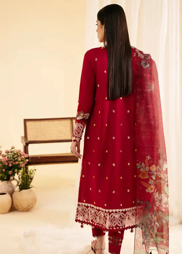 Qalamkar Qlinekari Chikankari Lawn