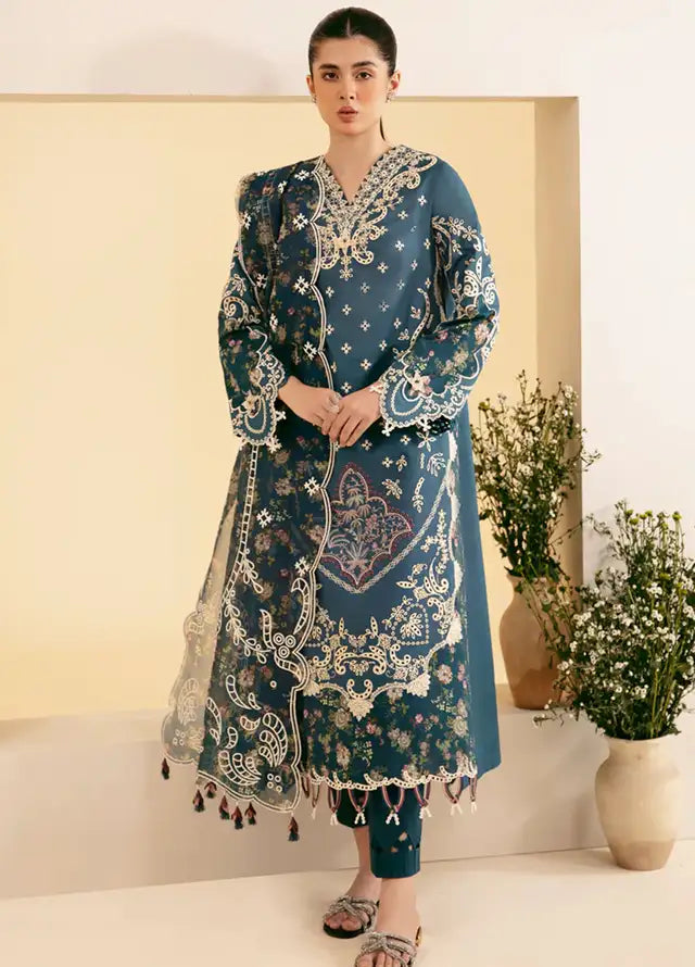 Qlinekari By Qalamkar Chikankari Lawn Suit