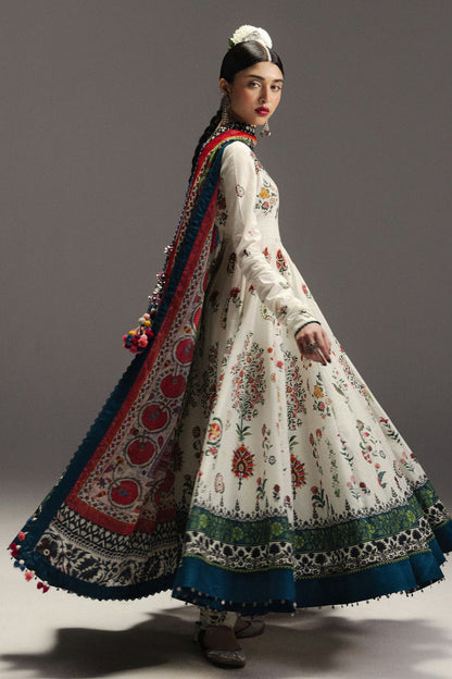 Zara Shahjahan Anarkali Festive Luxury Lawn –Best Seller