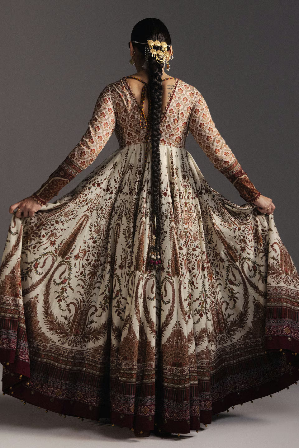 Zara Shahjahan Anarkali Festive Luxury Lawn- Best Seller